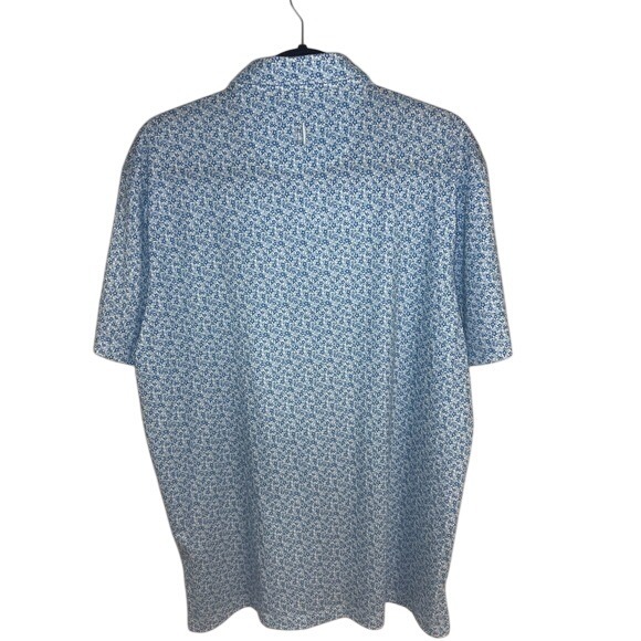 Johnnie-O Men's Floral UPF 50 Short Sleeve Polo Shirt  Large - Picture 5 of 5